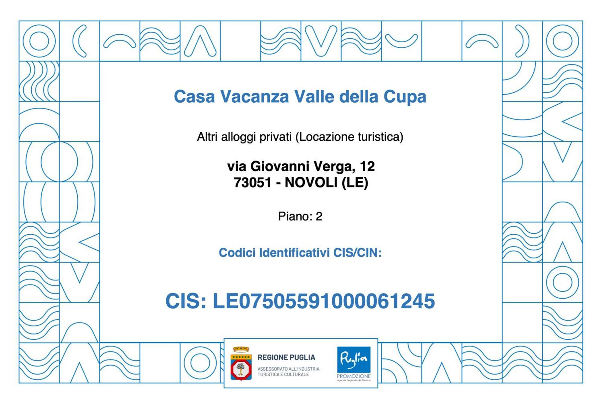 Casa Vacanza Valle Della Cupa Novoli Εξωτερικό φωτογραφία
